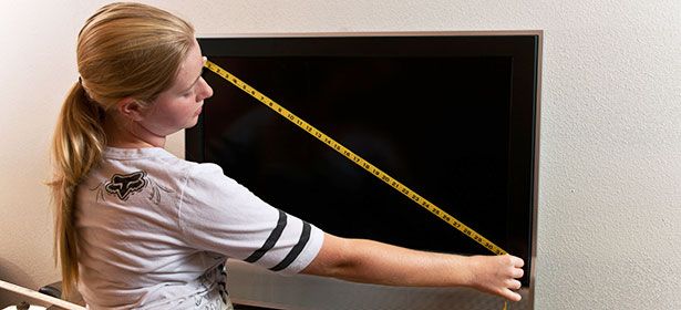La lunghezza diagonale della TV